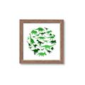 Picture of Dino Party Green  _GroupedProduct_Square_Mini_ _GroupedProduct_Square_Framed_Matted_