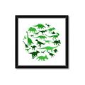 Picture of Dino Party Green  _GroupedProduct_Square_Mini_ _GroupedProduct_Square_Framed_Matted_