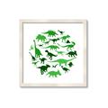 Picture of Dino Party Green  _GroupedProduct_Square_Mini_ _GroupedProduct_Square_Framed_Matted_