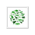 Picture of Dino Party Green  _GroupedProduct_Square_Mini_ _GroupedProduct_Square_Framed_Matted_