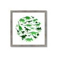 Picture of Dino Party Green  _GroupedProduct_Square_Mini_ _GroupedProduct_Square_Framed_Matted_