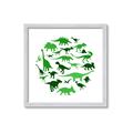 Picture of Dino Party Green  _GroupedProduct_Square_Mini_ _GroupedProduct_Square_Framed_Matted_