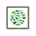 Picture of Dino Party Green  _GroupedProduct_Square_Mini_ _GroupedProduct_Square_Framed_Matted_