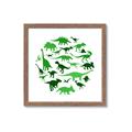 Picture of Dino Party Green  _GroupedProduct_Square_Mini_ _GroupedProduct_Square_Framed_Matted_