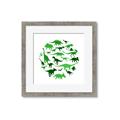 Picture of Dino Party Green  _GroupedProduct_Square_Mini_ _GroupedProduct_Square_Framed_Matted_
