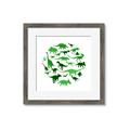 Picture of Dino Party Green  _GroupedProduct_Square_Mini_ _GroupedProduct_Square_Framed_Matted_