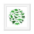 Picture of Dino Party Green  _GroupedProduct_Square_Mini_ _GroupedProduct_Square_Framed_Matted_