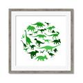 Picture of Dino Party Green  _GroupedProduct_Square_Mini_ _GroupedProduct_Square_Framed_Matted_