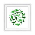Picture of Dino Party Green  _GroupedProduct_Square_Mini_ _GroupedProduct_Square_Framed_Matted_