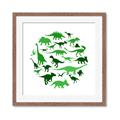 Picture of Dino Party Green  _GroupedProduct_Square_Mini_ _GroupedProduct_Square_Framed_Matted_