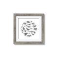 Picture of Dino Party Gray _GroupedProduct_Square_Mini_ _GroupedProduct_Square_Framed_Matted_
