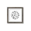 Picture of Dino Party Gray _GroupedProduct_Square_Mini_ _GroupedProduct_Square_Framed_Matted_