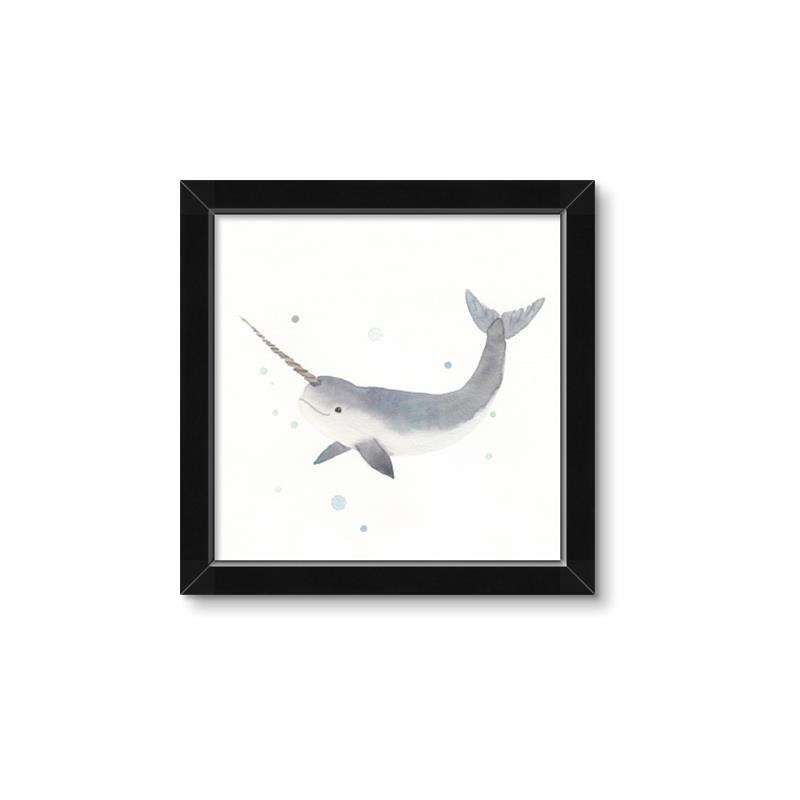 Picture of Narwhal _GroupedProduct_Square_Mini_ _GroupedProduct_Square_Framed_Matted_