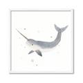 Picture of Narwhal _GroupedProduct_Square_Mini_ _GroupedProduct_Square_Framed_Matted_