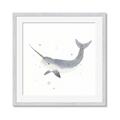 Picture of Narwhal _GroupedProduct_Square_Mini_ _GroupedProduct_Square_Framed_Matted_