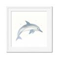 Picture of Dolphin _GroupedProduct_Square_Mini_ _GroupedProduct_Square_Framed_Matted_