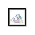 Picture of Blue Hair Mermaid _GroupedProduct_Square_Mini_ _GroupedProduct_Square_Framed_Matted_