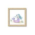 Picture of Blue Hair Mermaid _GroupedProduct_Square_Mini_ _GroupedProduct_Square_Framed_Matted_