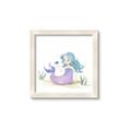 Picture of Blue Hair Mermaid _GroupedProduct_Square_Mini_ _GroupedProduct_Square_Framed_Matted_