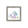 Picture of Blue Hair Mermaid _GroupedProduct_Square_Mini_ _GroupedProduct_Square_Framed_Matted_