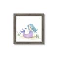 Picture of Blue Hair Mermaid _GroupedProduct_Square_Mini_ _GroupedProduct_Square_Framed_Matted_