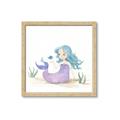 Picture of Blue Hair Mermaid _GroupedProduct_Square_Mini_ _GroupedProduct_Square_Framed_Matted_