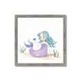 Picture of Blue Hair Mermaid _GroupedProduct_Square_Mini_ _GroupedProduct_Square_Framed_Matted_