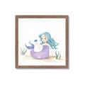 Picture of Blue Hair Mermaid _GroupedProduct_Square_Mini_ _GroupedProduct_Square_Framed_Matted_