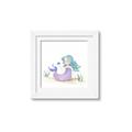 Picture of Blue Hair Mermaid _GroupedProduct_Square_Mini_ _GroupedProduct_Square_Framed_Matted_