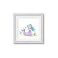 Picture of Blue Hair Mermaid _GroupedProduct_Square_Mini_ _GroupedProduct_Square_Framed_Matted_