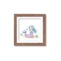 Picture of Blue Hair Mermaid _GroupedProduct_Square_Mini_ _GroupedProduct_Square_Framed_Matted_