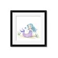 Picture of Blue Hair Mermaid _GroupedProduct_Square_Mini_ _GroupedProduct_Square_Framed_Matted_