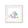 Picture of Blue Hair Mermaid _GroupedProduct_Square_Mini_ _GroupedProduct_Square_Framed_Matted_