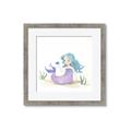 Picture of Blue Hair Mermaid _GroupedProduct_Square_Mini_ _GroupedProduct_Square_Framed_Matted_