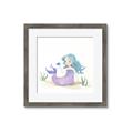 Picture of Blue Hair Mermaid _GroupedProduct_Square_Mini_ _GroupedProduct_Square_Framed_Matted_