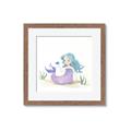 Picture of Blue Hair Mermaid _GroupedProduct_Square_Mini_ _GroupedProduct_Square_Framed_Matted_