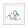 Picture of Blue Hair Mermaid _GroupedProduct_Square_Mini_ _GroupedProduct_Square_Framed_Matted_