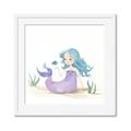Picture of Blue Hair Mermaid _GroupedProduct_Square_Mini_ _GroupedProduct_Square_Framed_Matted_