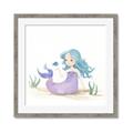 Picture of Blue Hair Mermaid _GroupedProduct_Square_Mini_ _GroupedProduct_Square_Framed_Matted_
