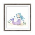 Picture of Blue Hair Mermaid _GroupedProduct_Square_Mini_ _GroupedProduct_Square_Framed_Matted_