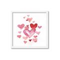 Picture of Red Hearts _GroupedProduct_Square_Mini_ _GroupedProduct_Square_Framed_Matted_