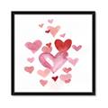 Picture of Red Hearts _GroupedProduct_Square_Mini_ _GroupedProduct_Square_Framed_Matted_