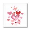Picture of Red Hearts _GroupedProduct_Square_Mini_ _GroupedProduct_Square_Framed_Matted_