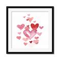 Picture of Red Hearts _GroupedProduct_Square_Mini_ _GroupedProduct_Square_Framed_Matted_