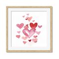 Picture of Red Hearts _GroupedProduct_Square_Mini_ _GroupedProduct_Square_Framed_Matted_