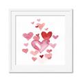 Picture of Red Hearts _GroupedProduct_Square_Mini_ _GroupedProduct_Square_Framed_Matted_
