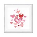 Picture of Red Hearts _GroupedProduct_Square_Mini_ _GroupedProduct_Square_Framed_Matted_