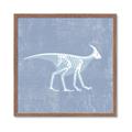 Picture of Blue X-ray Dino I _GroupedProduct_Square_Mini_ _GroupedProduct_Square_Framed_Matted_