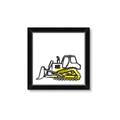 Picture of Construction Dozer _GroupedProduct_Square_Mini_ _GroupedProduct_Square_Framed_Matted_