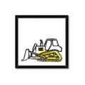 Picture of Construction Dozer _GroupedProduct_Square_Mini_ _GroupedProduct_Square_Framed_Matted_